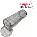 Grelha para Churrasco, Gaiolas de Churrasco, Utensílios de Cozinha para Camping e Piquenique, Grelha Redonda para Churrasqueira ao Ar Livre, Grelha para Fogueira, Cesta Giratória para Grelhar